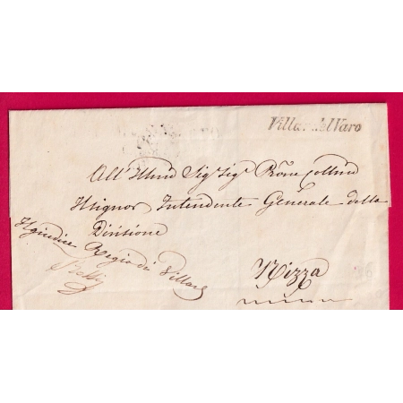 CURSIVE SARDE VILLAR DEL VARO VILLARS DU VAR ALPE MARTIMES + PP POGETTO FRAPPE TRES LEGERE POUR NICE LETTRE COVER