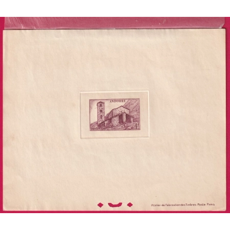 ANDORRE N°100 EPREUVE DE LUXE TIMBRE BRIEFMARKEN STAMP FRANCE