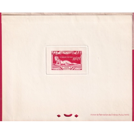 MONACO EPREUVE DE LUXE POSTE AERIENNE N°30 DE 1948 TIMBRE BRIEFMARKEN STAMP FRANCE