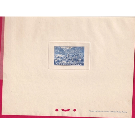 ANDORRE N°109 EPREUVE DE LUXE TIMBRE BRIEFMARKEN STAMP FRANCE