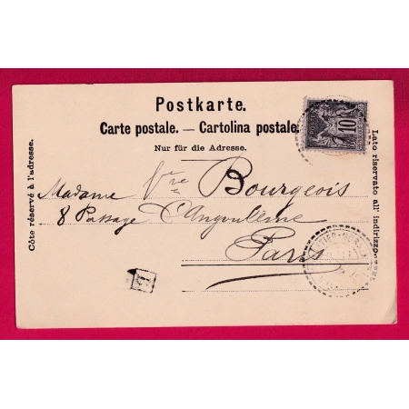 N°89 FACTEUR BOITIERS MONNETIER MORNEX HAUTE SAVOIE BOITE URBAINE B LES TREIZE ARBRES POUR PARIS LETTRE COVER