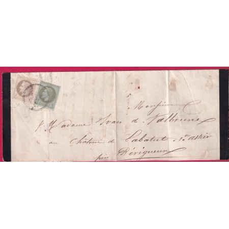 N°26 + 28 CAD TYPE 24  A IDENTIFIER POUR S ASTIER DORDOGNE LETTRE