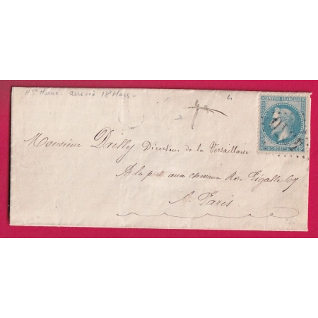 N°29 GC 4340 WASSY HAUTE MARNE BOITE RURALE DOMMARTIN LE FRANC POUR PARIS ARRIVE LE 1 ER JOUR DE LA COMMUNE 18 MARS 1871