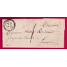 CAD TYPE 22 GOAREC COTES DU NORD + TAXE LOCALE 1 POUR LOUDEAC 1856 LETTRE