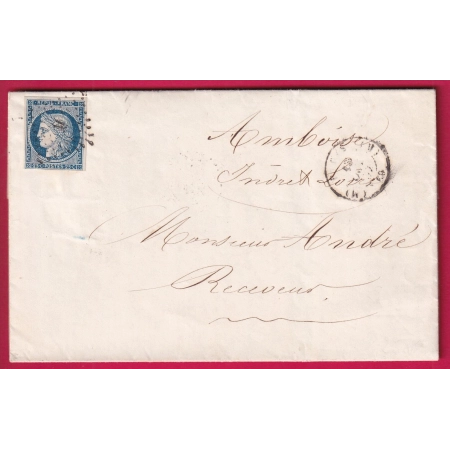 N°4 PARIS BUREAU M ASSEMBLEE NATIONALE LOSANGE M ROMAIN ?? POUR AMBOISE LETTRE