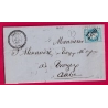 N°29 GC 2780 PANCEY HAUTE MARNE BOITE RURALE F PAROY CAD TYPE 22 POUR TROYES AUBE LETTRE