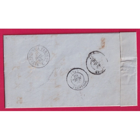 N°29 GC 2780 PANCEY HAUTE MARNE BOITE RURALE F PAROY CAD TYPE 22 POUR TROYES AUBE LETTRE