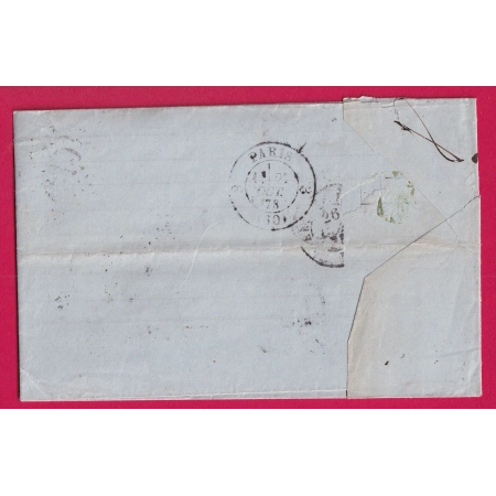 N°56 58 GC 4010 TREGUIER COTES DU NORD CAD TYPE 16 POUR PARIS LETTRE