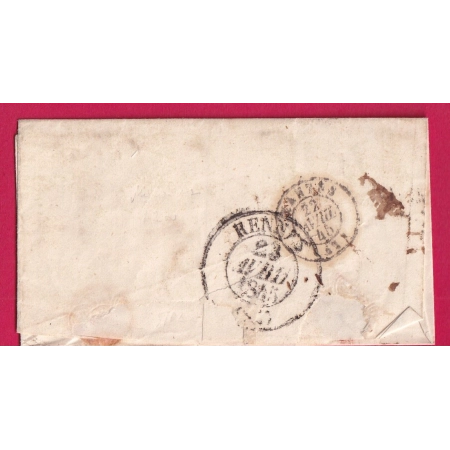 CURSIVE 42 MONTLOIR LOIRE INFERIEURE T14 SAVENAY INDICE 20 POUR RENNES ILLE ET VILAINE LETTRE