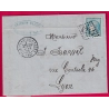 N°45C BLEU CLAIR GC 4245 VILLEFRANCHE SUR SAONE POUR LYON LETTRE