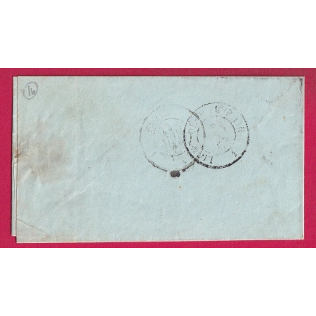 N°10 CURSIVE ONS EN BRAY OISE + DATEUR B 1853 POUR PARIS LETTRE