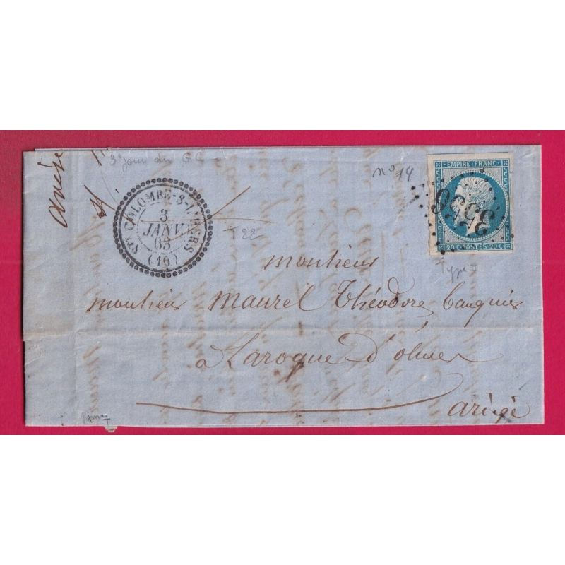 Lettre Ancienne Avec Timbres France N°38+59+60A Pour La Prusse - 1872 - Cachet Mouzon - Philatélie