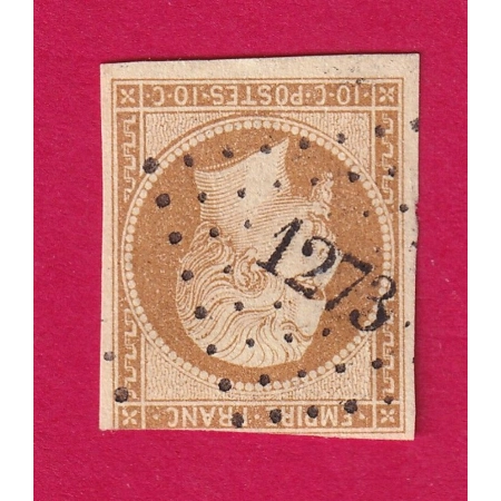 N°13 PC 1273 FEUQUIERES OISE COTE 70€ SUR BLEU TIMBRE BRIEFMARKEN STAMP FRANCE