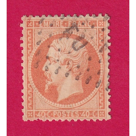 N°23 VARIETE SANS FACIALE LOSANGE EU EXPOSITION UNIVERSELLE PARIS 1867 TIMBRE BRIEFMARKEN STAMP FRANCE