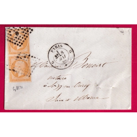 N°13 PAIRE PARIS BUREAU G POUR LIZY SUR OURCQ LETTRE