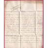 MARQUE B COURONNE DE BORDEAUX RARE INDICE 23 TEXTE DE CAP FRANCOIS GUADELOUPE POUR PARIS 1772 LETTRE