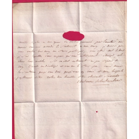 MARQUE B COURONNE DE BORDEAUX RARE INDICE 23 TEXTE DE CAP FRANCOIS GUADELOUPE POUR PARIS 1772 LETTRE
