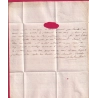 MARQUE B COURONNE DE BORDEAUX RARE INDICE 23 TEXTE DE CAP FRANCOIS GUADELOUPE POUR PARIS 1772 LETTRE