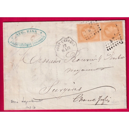 N°28 PAIRE CONVOYEUR STATION PONT L'EVEQUE SANS N° DE DEPARTEMENT POUR SURGERES INDICE 16 LETTRE