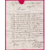 MARQUE B PETITE POSTE BORDEAUX EN ROUGE TEXTE DU CAP HAITIEN HAITI LENAIN POUR BORDEAUX 1772 N°11A INDICE 21 LETTRE