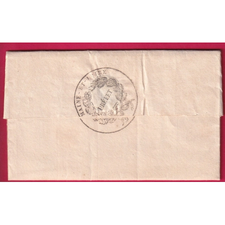 FRANCHISE PREFET MAINE ET LOIRE ANGERS 1835 POUR AVRILLE LETTRE