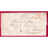 CAD TYPE 11 DOUE MAINE ET LOIRE BOITE RURALE H MARTIGNE BRIAND + DECIME RURAL POUR SAUMUR 1840 LETTRE