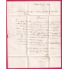 CAD TYPE 11 DOUE MAINE ET LOIRE BOITE RURALE H MARTIGNE BRIAND + DECIME RURAL POUR SAUMUR 1840 LETTRE
