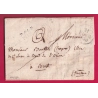 MARQUE P64P ST JEAN PIED DE PORT BASSES PYRENEES 1830 POUR BREST FINISTERE INDICE 17 LETTRE