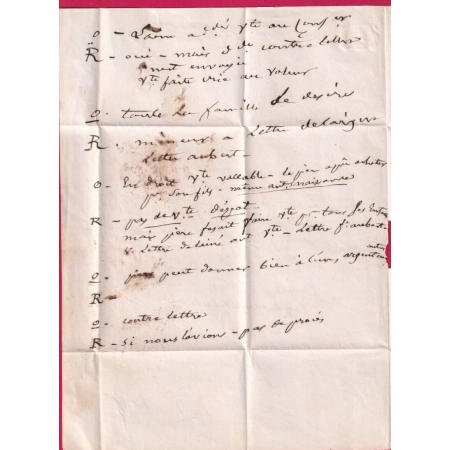 CURSIVE 41 STE FLORINNE HAUTE LOIRE CAD T14 LEMPDES BOITE RURALE B AUZON DECIME RURAL POUR BRIOUDE LETTRE