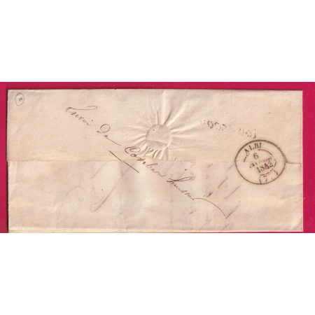 CURSIVE 77 ROQUECOURBE TARN BOITE RURALE C LA BESSONIE + DECIME RURAL POUR ALBI LETTRE