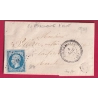 N°14 PC 914 COLOMBIERES CALVADOS BOITE RURALE C STE MARGUERITE D'ELLE INDICE 17 POUR LA MANCHE LETTRE COVER