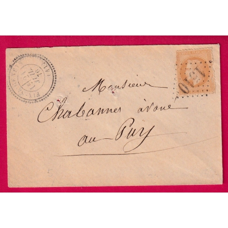 N°28 GC 1510 FIX ST GENIES HAUTE LOIRE CAD TYPE 24 POUR LE PUY LETTRE COVER