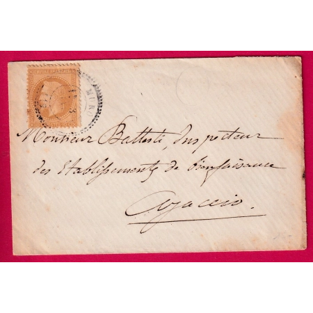 N°28 CAD TYPE 24 MURO CORSE POUR AJACCIO LETTRE COVER