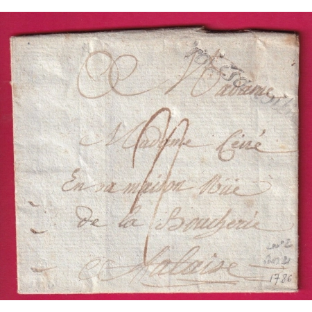 MARQUE CROISSANVILLE CALVADOS 1786 LENAIN N°2 INDICE 21 POUR FALAISE LETTRE