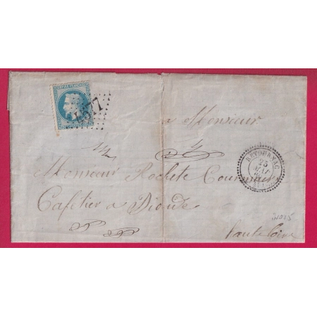 N°29 GC 4577 RETOURNAC HAUTE LOIRE CAD TYPE 22 POUR BRIOUDE INDICE 15 LETTRE