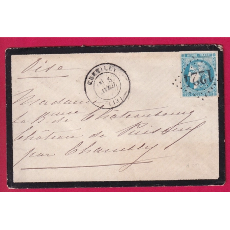 N°46B GC 1224 CREUILLY CALVADOS POUR CHAMBLY OISE LETTRE COVER