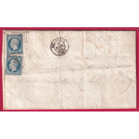 N°10 X2  PC 332 BEAUVAIS OISE  LETTRE COVER