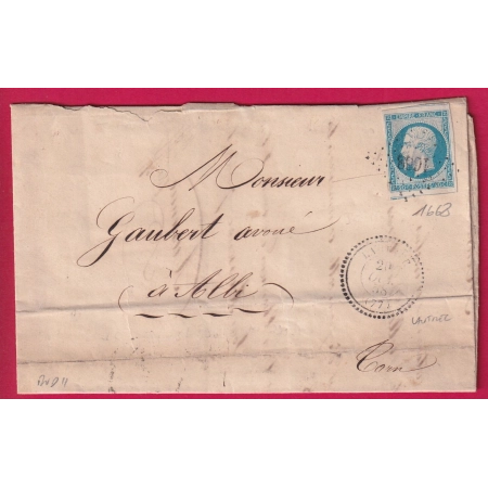 N°14 PC 1668 LAUTREC TARN CAD TYPE 22 POUR ALBI LETTRE COVER