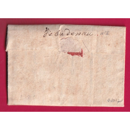 DEBOURSE DE PAU BASSES PYRENEES DEPART ORTHEZ LN°2 TEXTE VERS A SOIE SERICICULTURE ENTRE 1668 ET 1691 LETTRE COVER