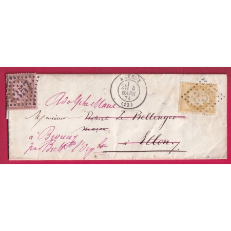 N°58 59 GC REFAIT BAYEUX CALVADOS POUR ECLON LETTRE