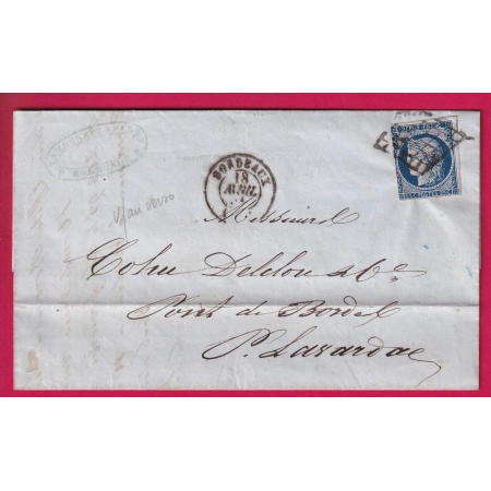 N°4 GRILLE BORDEAUX CURSIVE ROUGE EN ARRIVE PONT DE BORDES LOT ET GARONNE LETTRE COVER