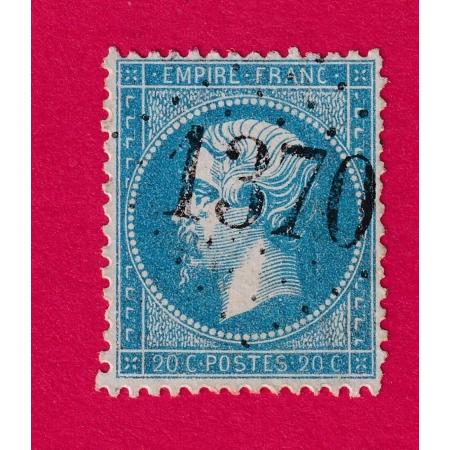 N°22 GC 1370 LES EAUX CHAUDES BASSES PYRENEES COTE SUR BLEU 80€ TIMBRE BRIEFMARKEN STAMP FRANCE