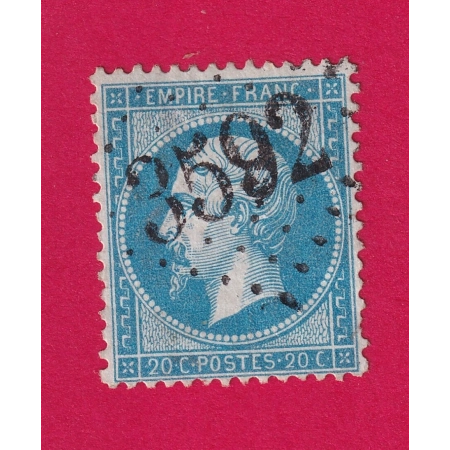 N°22 GC 3592 SAINT FERREOL D'AURORE HAUTE LOIRE COTE SUR BLEU 40€ TIMBRE BRIEFMARKEN STAMP FRANCE