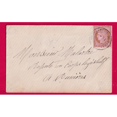 N°58 CAD MONTFAUCON DU VELAY HAUTE LOIRE POUR DUNIERES LETTRE COVER
