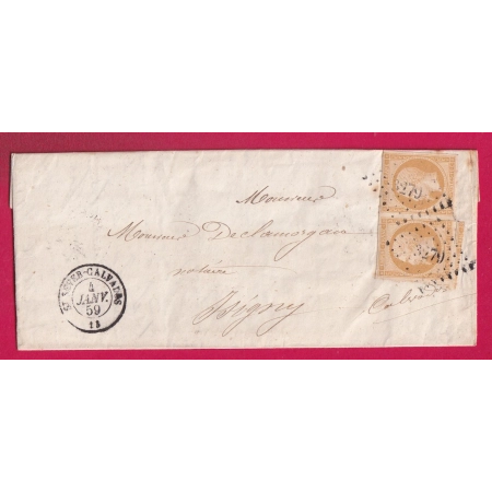 N°13 PAIRE PC 3279 ST SEVER CALVADOS POUR ISIGNY LETTRE
