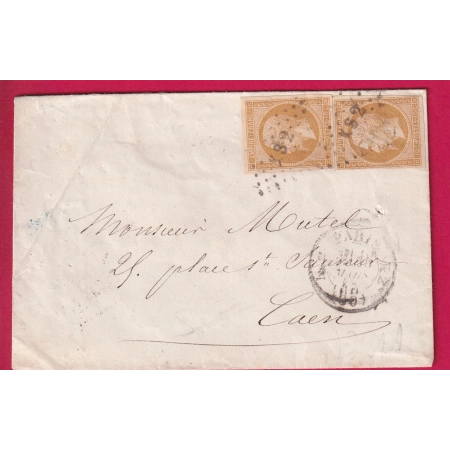 N°13 X2 TB PARIS K2 60 K2 LOSANGE KS2 POUR CAEN CALVADOS LETTRE