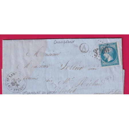 N°22 GC 3700 ST LAMBERT DU LATTAY MAINE ET LOIRE BOITE RURALE A CHANZEAUX POUR CHOLET LETTRE