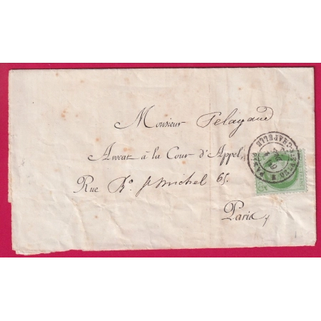 N°53 CAD PARIS R DE LA STE CHAPELLE POUR PARIS TARIF IMPRIME LETTRE