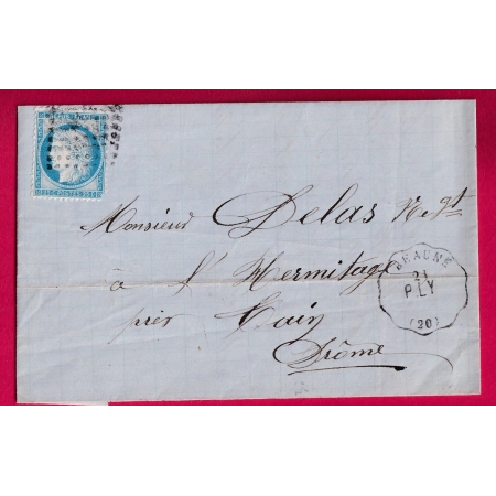 N°60 CONVOYEUR STATION BEAUNE COTE D'OR POUR TAIN DROME LETTRE