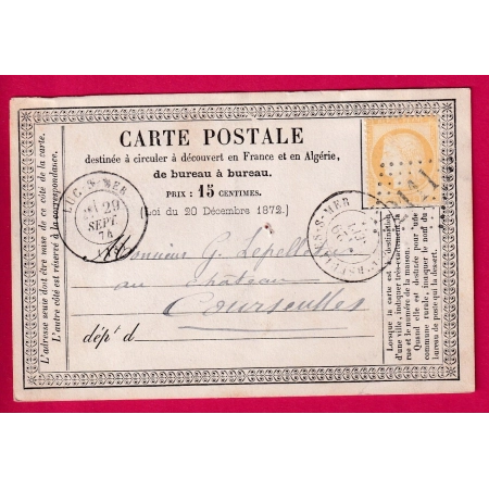 N°55 GC 2111 LUC SUR MER CALVADOS POUR COURSEULLES SUR MER CARTE PRECURSEUR LETTRE